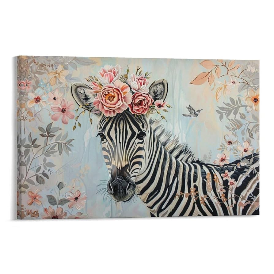 シマウマ アート ポスター(額) 楽天市場】ビビッドカラーのインテリアアート | シマウマ Zebra